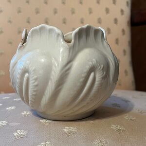 Belleek Ireland Cabbage Leaf Bowl